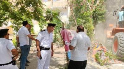 بالصور .. حملة مكبرة لإزالة الإشغالات بمدينة ٦ أكتوبر 