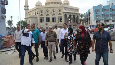 جولة ميدانية موسعة لمحافظ بورسعيد لمتابعة أعمال التطوير الجارية بأحياء المدينة 