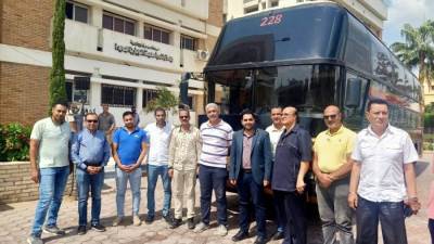 "النوبارية" توفر خدمة الانتقالات لسكان المدينة على خطوط "السوبر جيت" المختلفة (صور)