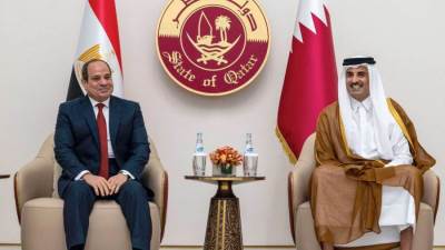 توقيع  مذكرة تفاهم بين صندوق مصر السيادي وجهاز قطر للاستثمار