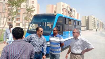 أتوبيسات جديدة  تدخل الخدمة بمدن العبور و 15 مايو والنوبارية الجديدة والشروق