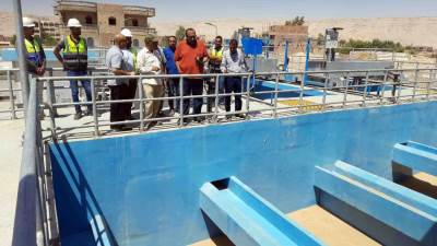 مياه سوهاج تعلن عن الانتهاء من تنفيذ 98% بمحطة مياه «الصوامعة» و85% بمحطة مياه «الاحايوة»