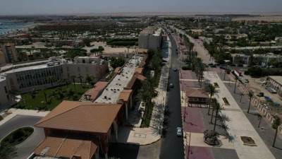 افتتاح مشروع تطوير الممشى السياحي بالغردقة