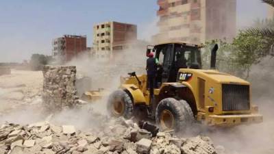  إزالة 5 حالات تعد على أملاك الدولة بدمياط ضمن أعمال المرحلة الثالثة من الموجة الـ20