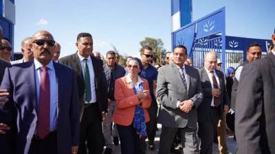 وزيرا التنمية المحلية والبيئة ومحافظ الدقهلية يفتتحون مصنع تدوير المخلفات البلدية الصلبة بالمنزلة
