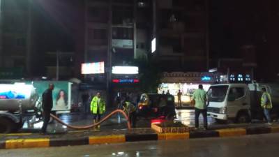 مياه القليوبية: استمرار رفع تجمعات مياه الأمطار بمناطق المحافظة