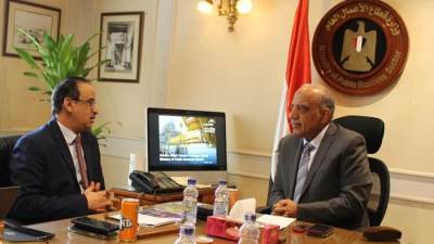 وزير قطاع الأعمال يبحث مع «أرسيلورميتال الجبيل» السعودية  التعاون في صناعة المواسير