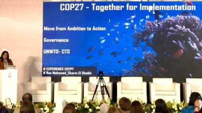 نائب وزير السياحة تشارك كمتحدث في اجتماع لجنة السياحة والاستدامة بمؤتمر المناخ بشرم الشيخ