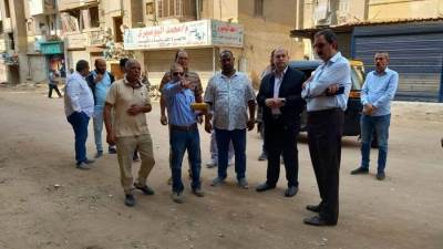 بالصور .. جولة نائب محافظ الجيزة لأعمال التوسعه والتطوير بالحوامدية