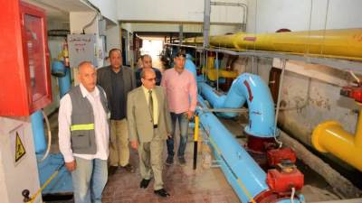 جولة ميدانية لرئيس شركة مياه الإسكندرية بمنطقة شرق