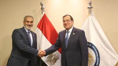 وزير البترول يبحث تطورات أسواق الطاقة مع أمين عام منظمة الأوبك