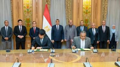 برتوكول تعاون بين «الإنتاح الحربي» وشركة يابانية لتصنيع جهاز استخلاص الماء من الهواء