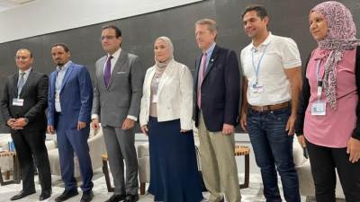 عرض برنامج دعم صغار المزارعين لبنك الطعام المصري ضمن فعاليات الجناح المصري بالCOP27