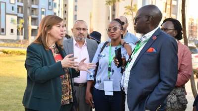 رئيس «الإسكان الاجتماعي» وأعضاء الاتحاد الأفريقي لتمويل الإسكان في زيارة تفقدية بالعاصمة الإدارية الجديدة