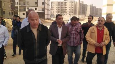 مسئولو جهاز مدينة بدر يتفقدون المرحلة الثانية من سكن الموظفين المنتقلين للعاصمة الإدارية الجديدة
