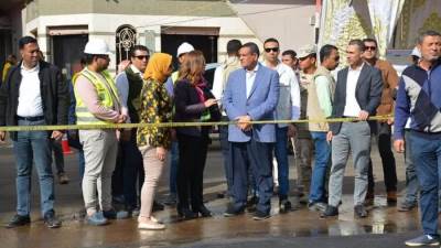 وزير التنمية المحلية ومحافظ دمياط يتابعان المعدلات التنفيذية لمشروع تطوير محور السيالة / بورسعيد