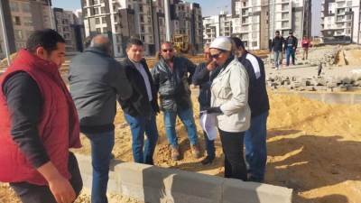 مسئولو جهاز مدينة " الشيخ زايد " يتفقدون سير العمل بمشروع "جنة" بمنطقة الامتداد 