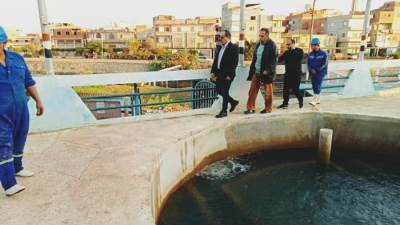 رئيس مياه الشرقيه يتفقد عدد من محطات المياه بمركزي كفر صقر واولاد صقر