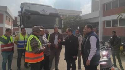 رئيس مياه الشرقية يتفقد سير العمل بمحطه مياه ترعه الرمل بأبو كبير 