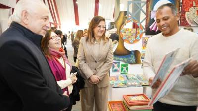 وزيرة التخطيط تشارك في افتتاح المعرض العربي للأسر المنتجة «بيت العرب»