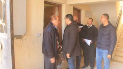 سحب وحدات سكنية بحي الزيتون بالسادات