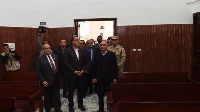 رئيس الوزراء يتفقد محكمة شمال سيناء الابتدائية بالعريش قبل أيام من عودة انتظام العمل بها 
