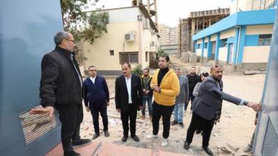 رئيس مياه أسيوط  يتفقد آخر التطورات بمحطتي الهلالي الالمانى