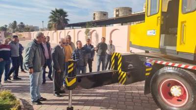 رئيس مياه البحيرة يتفقد معدات الشركة بعد انتهاء أعمال الإحلال والتجديد