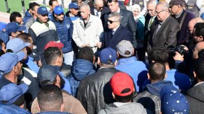 أسامة ربيع خلال تفقده لشركة قناة السويس للاستزراع المائي:مصنع لتجهيز وتعبئة الاسماك ومخازن جديدة تحت الإنشاء