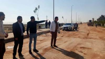 مسئولو جهاز " النوبارية الجديدة " يتفقدون أعمال تطوير الطرق بالمدينة..ويبحثون تطوير المنشآت الخدمية