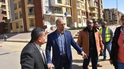 رئيس جهاز مدينة القاهرة الجديدة يواصل جولاته التفقدية لمتابعة سير العمل بالمشروعات  
