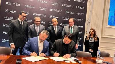 الفندق الأعلى بأفريقيا .. «خالد عباس» يشهد مراسم إطلاق شركة النيل للتطوير العقاري فندق «تايكون تاور» بالعاصمة الإدارية 