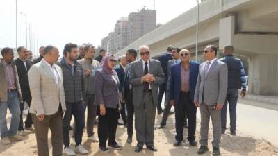 محافظ الجيزة يتابع أعمال الإنشاء والتطوير الجارية بشارع السودان وأسفل محور الفريق كمال عامر