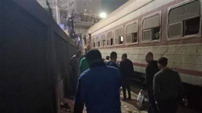 حادث قطار قليوب .. ارتفاع أعداد الوفيات إلى حالتين واستقرار الحالة الصحية لباقي المصابين