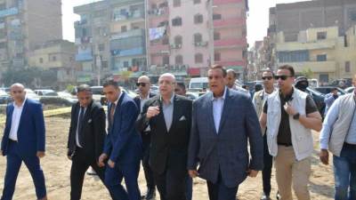 وزير التنمية المحلية ومحافظ بنى سويف يتفقدان مشروعات  «حياة كريمة»بقرية سدس بمركز ببا 