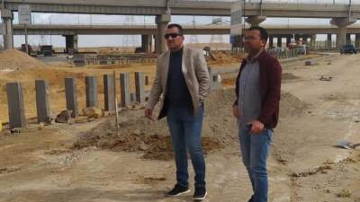 رئيـس جهاز مدينة حدائق العاصمة يتفقد أعمال رفع كفاءة طريق الروبيكى