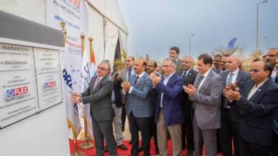 باستثمارات 110 مليون دولار.. وضع حجر الأساس لمصنع فليكس الهندي بالمنطقة الصناعية بالسخنة