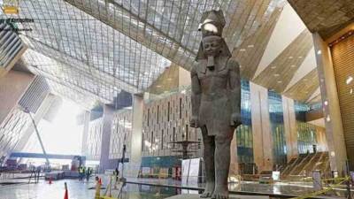 الحكومة تنفي شائعات تضرر سقف بهو المتحف المصري  الكبير نتيجة سقوط الأمطار