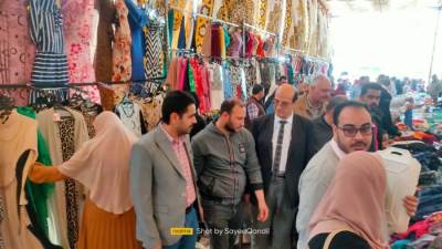 رئيس جهاز النوبارية يفتتح معرض اليوم الواحد لمستلزمات الأسرة قبل عيد الفطر 