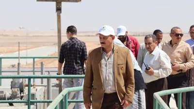 رئيس مياه أسيوط  يتفقد محطة معالجة الصرف الصحي بمنفلوط