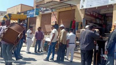 حملات مكثفة بمدينة النوبارية الجديدة لمواجهة الاشغالات 