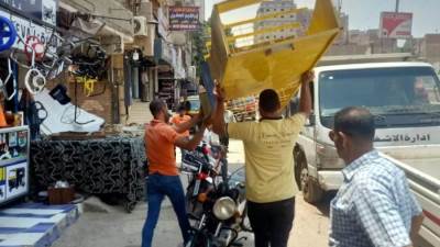 محافظة الجيزة ترفع 1900 حاله اشغال بأحياء شمال وجنوب والعمرانية والهرم والحوامدية