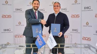 «أركان بالم» تتعاقد مع «IHG» العالمية لبناء فندقين في مشروع «205» بالشيخ زايد