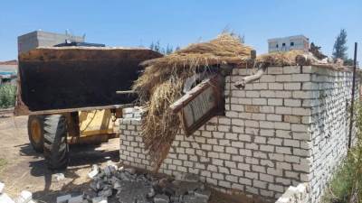 إزالة 14 حالة تعدي  على أملاك الدولة بمركز دسوق بكفر الشيخ