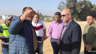 مسئولو الإسكان يتفقدون الطريق الرابط بين مدينة برج العرب الجديدة والساحل الشمالي الغربي 