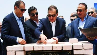 «الملا» يضع حجر الأساس لشركة شمال أبوقير للمغذيات الزراعية