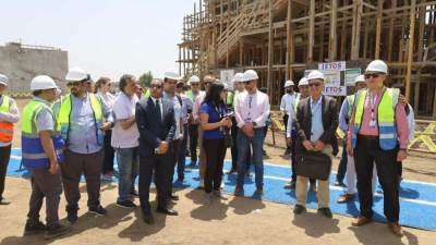 بعثة البنكين الدولي  والأسيوي تتفقد جانبا من مشروعات الصرف الصحي بقرى محافظة الغربية