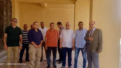 رئيس جهاز النوبارية يتفقد مبني التأمين الصحي لبدء تشغيله