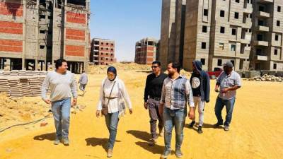 رئيس جهاز السويس الجديدة  تتفقد الأعمال الجارية بمشروع «سكن كل المصريين»