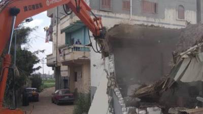 إزالة 12 حالة تعدى على أملاك الدولة بفارسكور بمحافظة دمياط ضمن المرحلة الثانية من الموجة 21